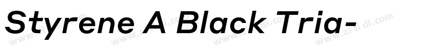 Styrene A Black Tria字体转换